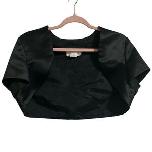 Fiesta fashion Elegant Black Satin Bolero/shrug